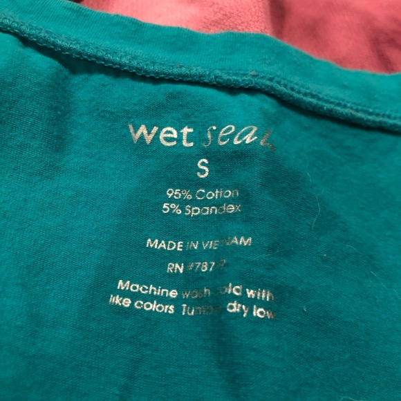 Blue Wet Seal V Neck - Picture 4 of 6